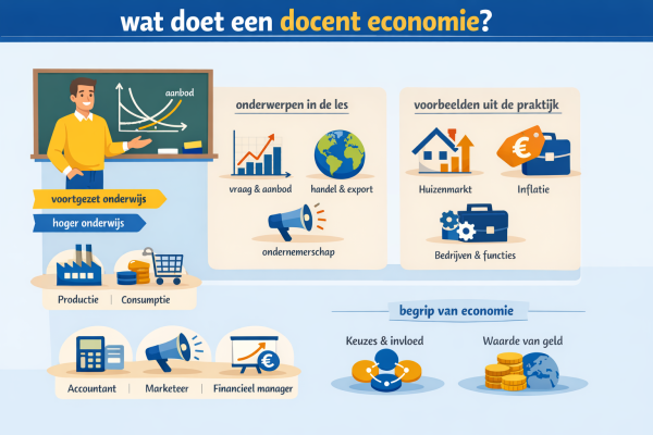 Alles over het beroep docent economie Wat doet een docent economie